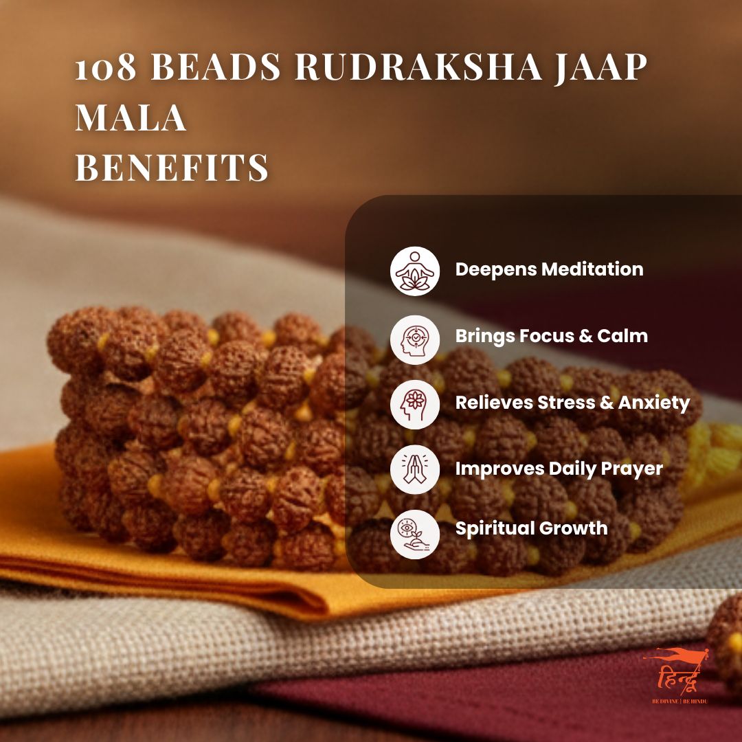 5MM Rudraksha Mala (108+1 beads)