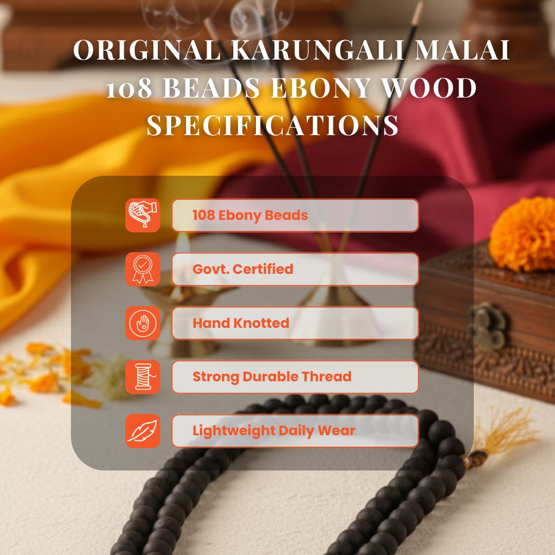 8MM Karungali Mala (109 beads)