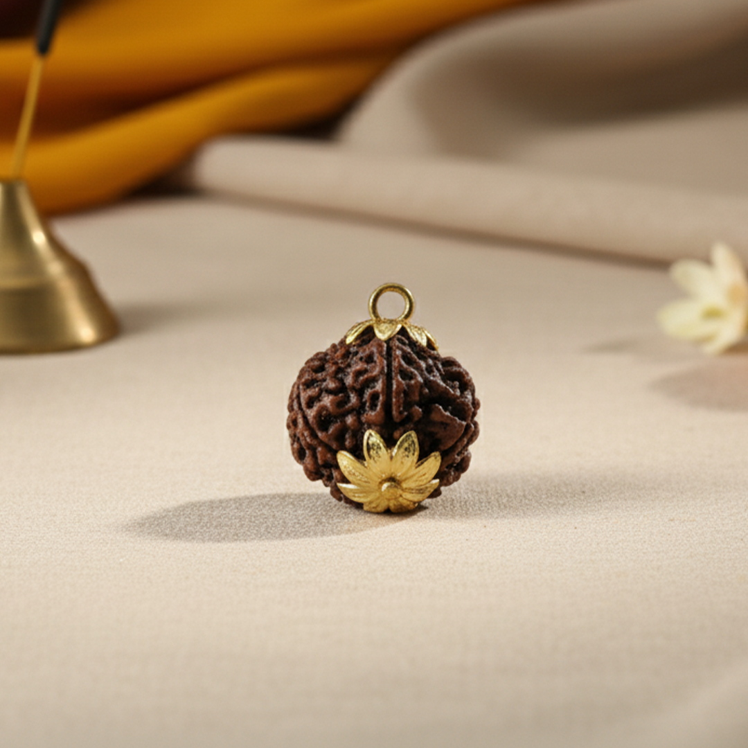 Rudraksha Beads 7 Mukhi with Caping