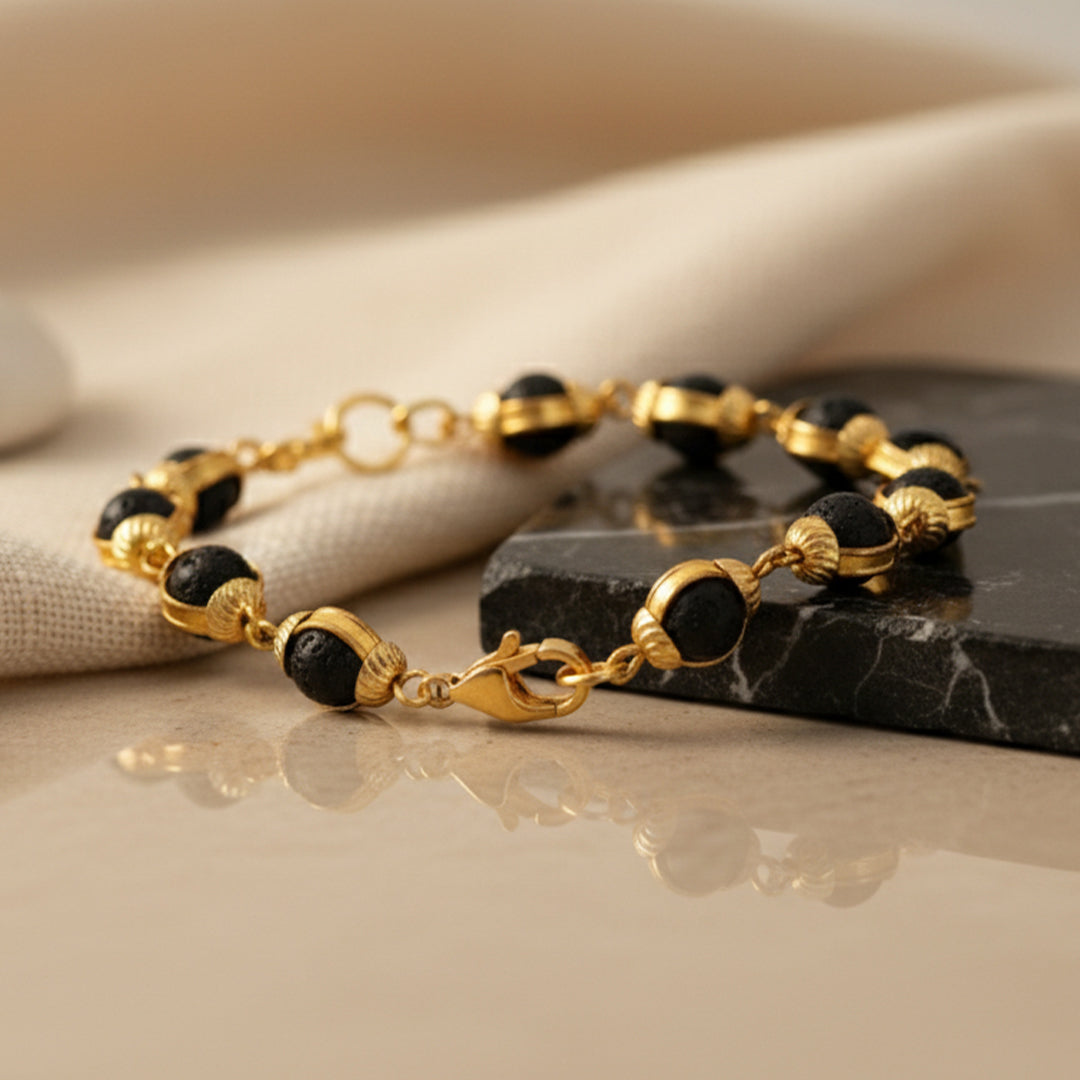 8MM Karungali Bracelet (25+5 beads)