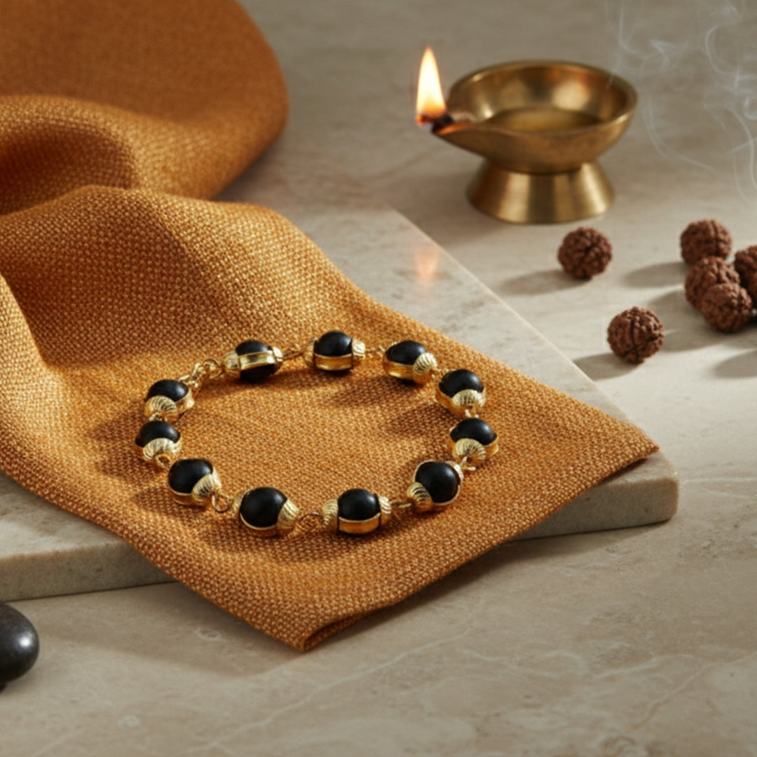 8MM Karungali Bracelet (25+5 beads)