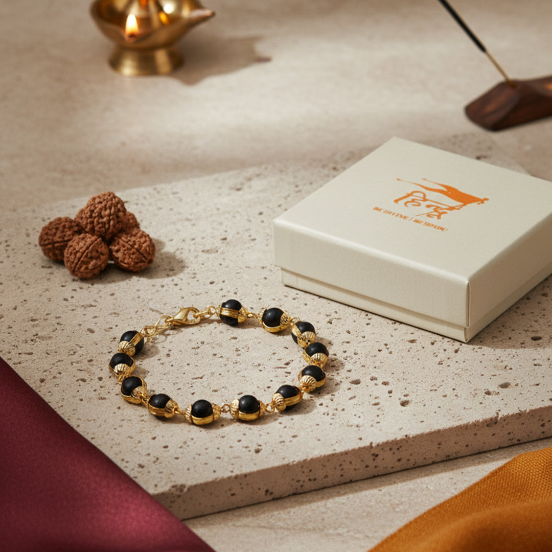 8MM Karungali Bracelet (25+5 beads)
