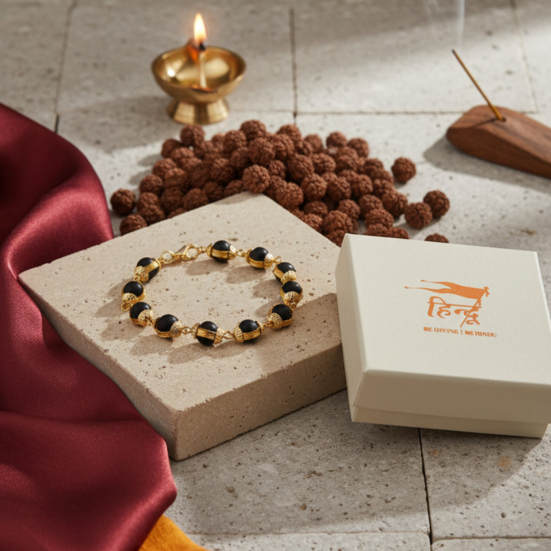 8MM Karungali Bracelet (25+5 beads)