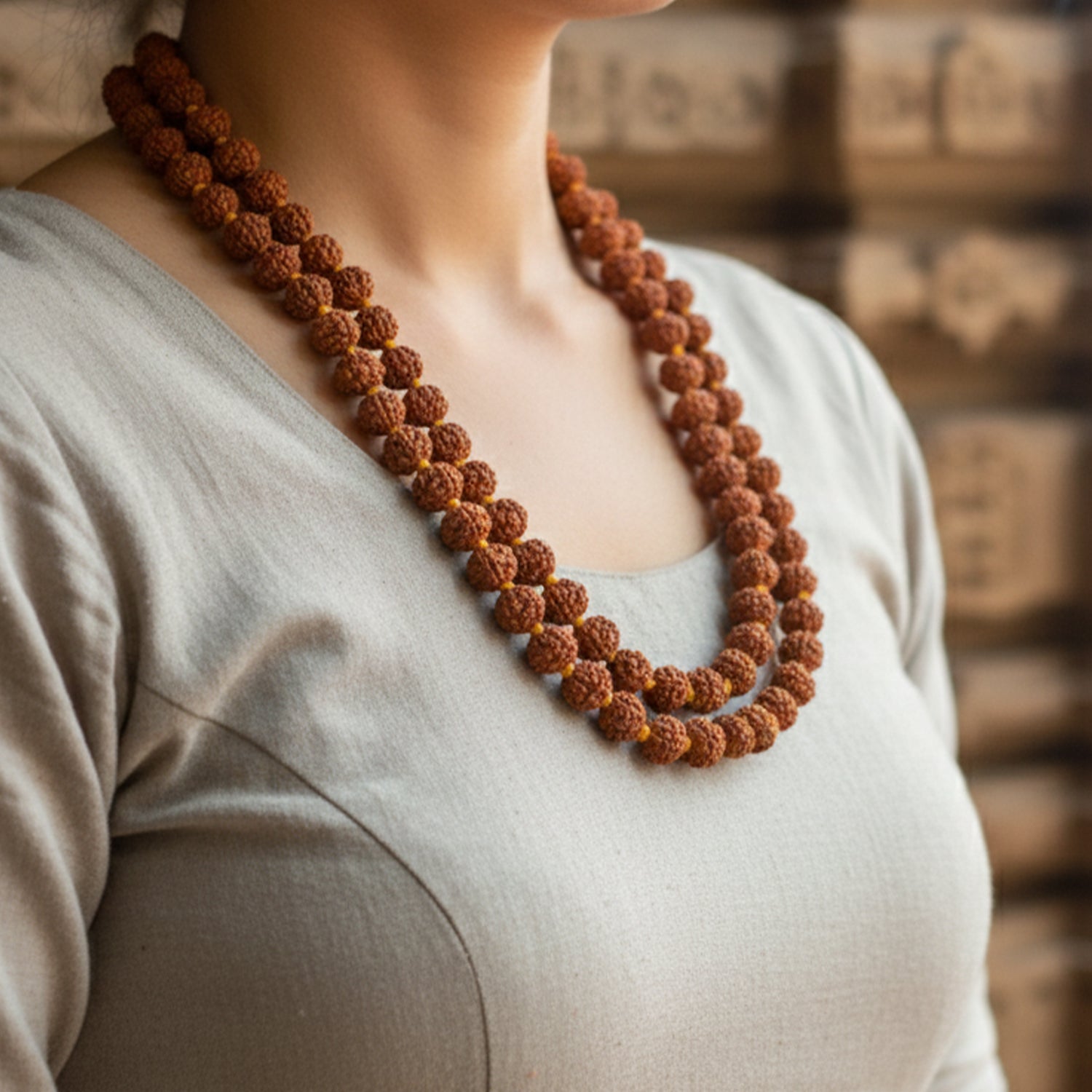 5MM Rudraksha Mala (108+1 beads)